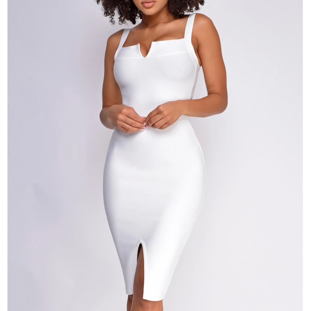 M White Bandage strappy dress
